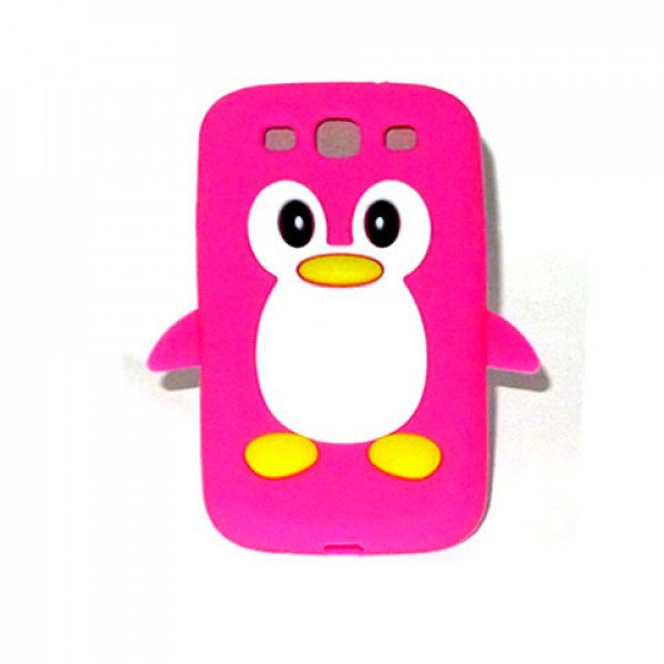 Wholesale Samsung Galaxy S3 / i9300 3D Penguin Case (Hot Pink)